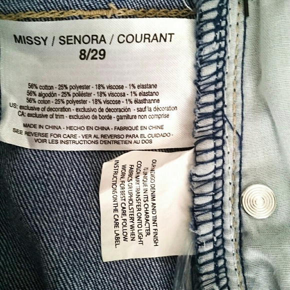 Vintage America Blues Denim Mini Skirt Blue 8/29 - Picture 7 of 8